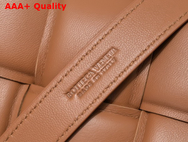 Bottega Veneta Padded Cassette Belt Bag in Caramel Lambskin Replica