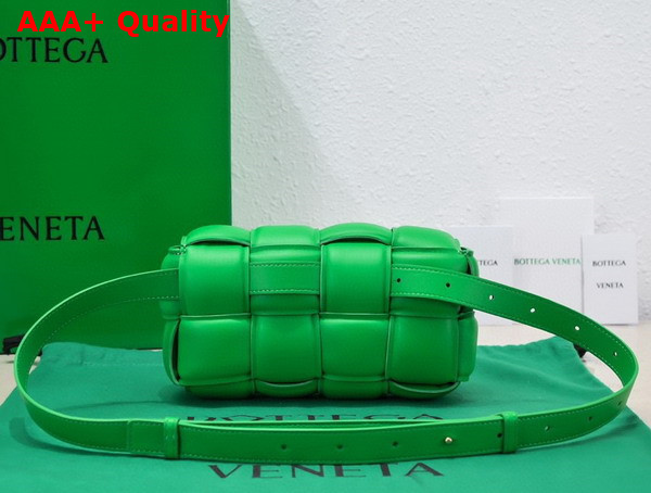 Bottega Veneta Padded Cassette Belt Bag in Parakeet Lambskin Replica