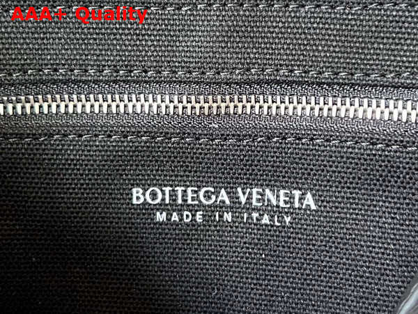 Bottega Veneta Padded Cassette Black Intreccio Canvas Replica