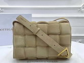 Bottega Veneta Padded Cassette in Beige Suede