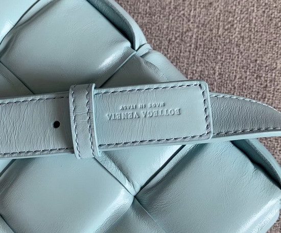 Bottega Veneta Padded Cassette in Topazio Paper Calfskin