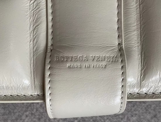 Bottega Veneta Padded Marie Bag in Plaster Paper Calfskin