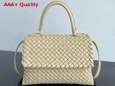 Bottega Veneta Patti Top Handle Bag in String Padded Intreccio Leather with Detachable Cross Body Strap Replica