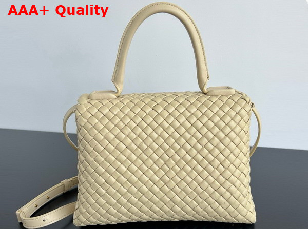 Bottega Veneta Patti Top Handle Bag in String Padded Intreccio Leather with Detachable Cross Body Strap Replica