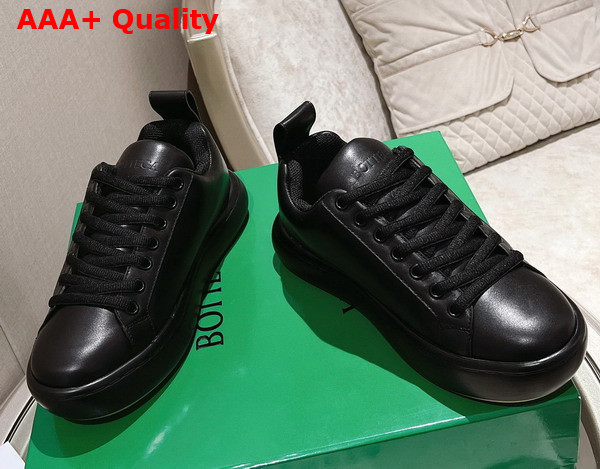 Bottega Veneta Pillow Sneaker Black Natural Rubber Calf Skin Replica