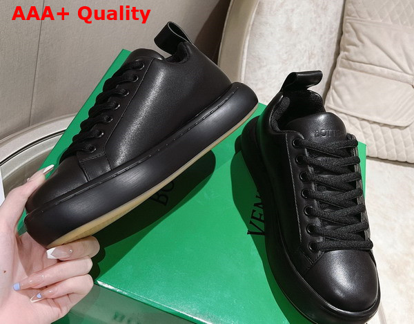 Bottega Veneta Pillow Sneaker Black Natural Rubber Calf Skin Replica