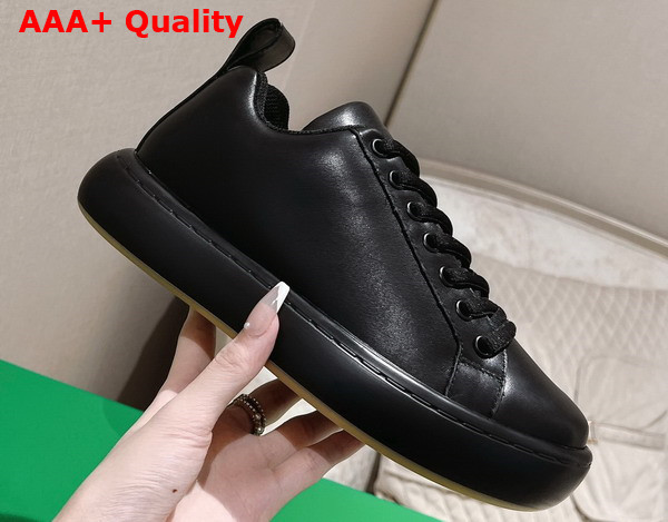 Bottega Veneta Pillow Sneaker Black Natural Rubber Calf Skin Replica