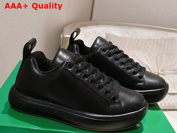 Bottega Veneta Pillow Sneaker Black Natural Rubber Calf Skin Replica