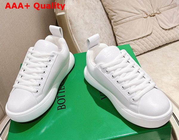 Bottega Veneta Pillow Sneaker Optic White Natural Rubber Calf Skin Replica