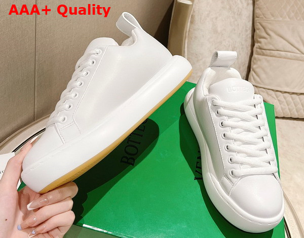 Bottega Veneta Pillow Sneaker Optic White Natural Rubber Calf Skin Replica