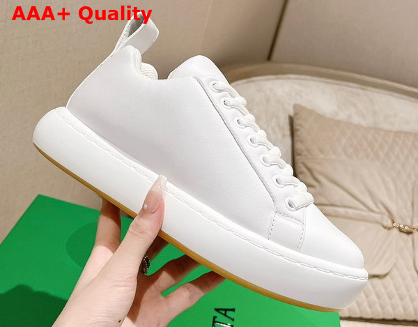 Bottega Veneta Pillow Sneaker Optic White Natural Rubber Calf Skin Replica