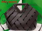 Bottega Veneta Point Fondant Medium Intreccio Leather Top Handle Basket Bag Replica