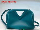 Bottega Veneta Point Green Leather Top Handle Bag Replica