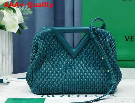 Bottega Veneta Point Mallard Small Lozenge Quilted Leather Top Handle Bag with Detachable Strap Replica