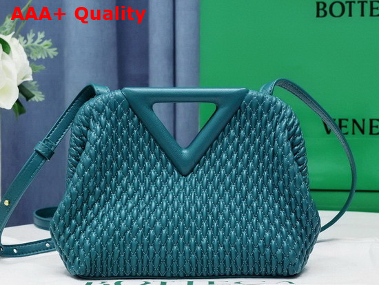 Bottega Veneta Point Mallard Small Lozenge Quilted Leather Top Handle Bag with Detachable Strap Replica