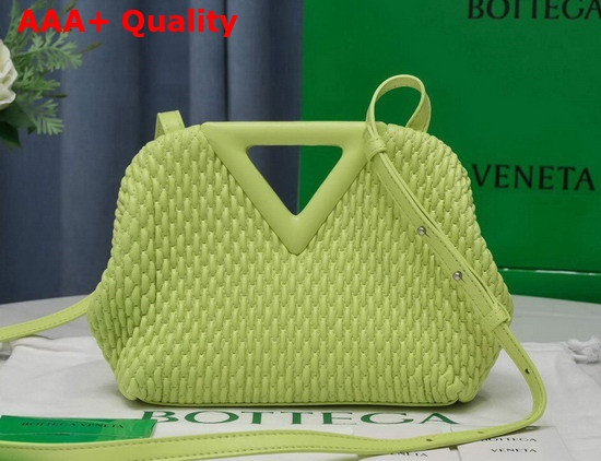 Bottega Veneta Point Seagrass Small Lozenge Quilted Leather Top Handle Bag with Detachable Strap Replica