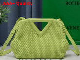 Bottega Veneta Point Seagrass Small Lozenge Quilted Leather Top Handle Bag with Detachable Strap Replica