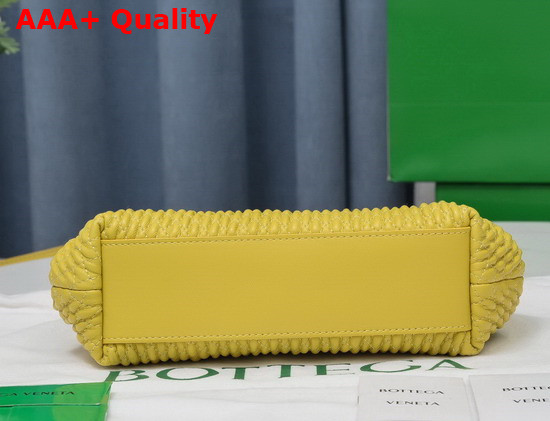 Bottega Veneta Point Yellow Small Lozenge Quilted Leather Top Handle Bag with Detachable Strap Replica