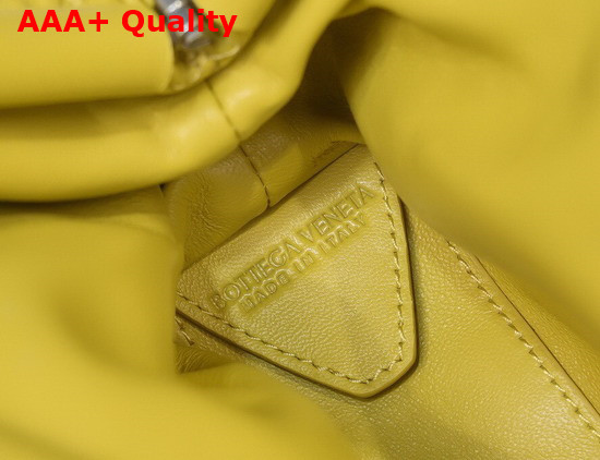 Bottega Veneta Point Yellow Small Lozenge Quilted Leather Top Handle Bag with Detachable Strap Replica