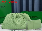 Bottega Veneta Pouch in Apple Green Intrecciato Leather Replica