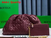 Bottega Veneta Pouch in Bordeaux Intrecciato Leather Replica