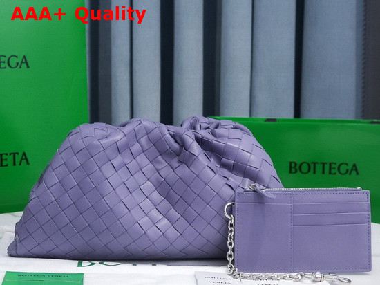 Bottega Veneta Pouch in Lavander Intrecciato Leather Replica