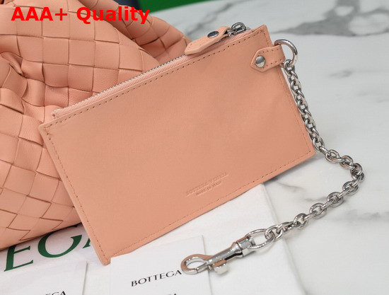 Bottega Veneta Pouch in Pink Intrecciato Leather Replica