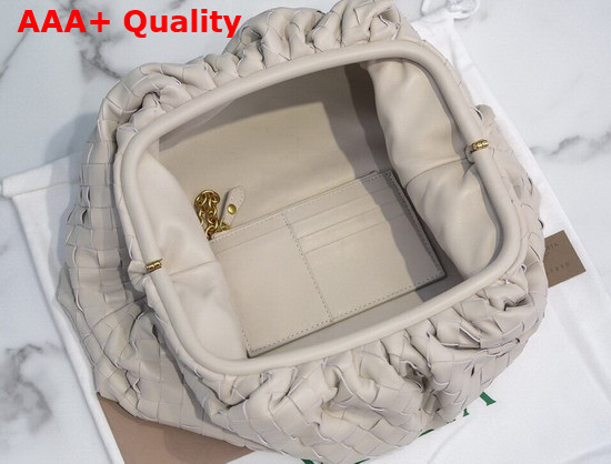 Bottega Veneta Pouch in Plaster Intrecciato Leather Replica