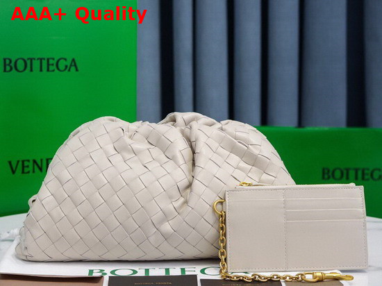 Bottega Veneta Pouch in Plaster Intrecciato Leather Replica