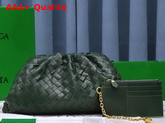 Bottega Veneta Pouch in Raintree Intrecciato Leather Replica