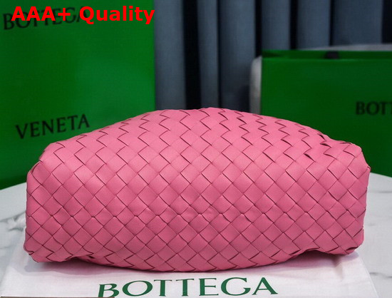 Bottega Veneta Pouch in Rose Intrecciato Leather Replica