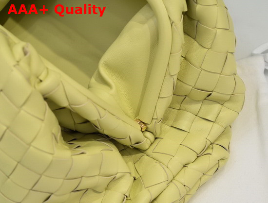 Bottega Veneta Pouch in Yellow Intrecciato Leather Replica