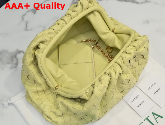 Bottega Veneta Pouch in Yellow Intrecciato Leather Replica