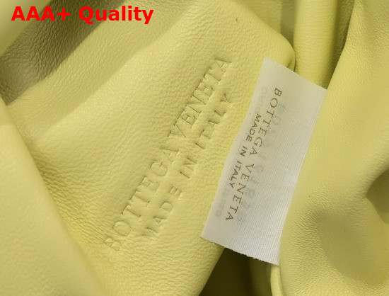 Bottega Veneta Pouch in Yellow Intrecciato Leather Replica