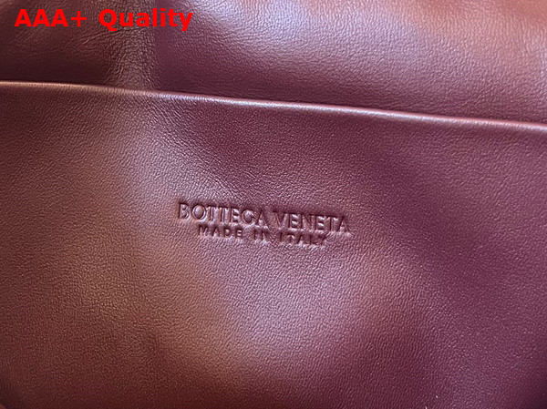 Bottega Veneta Puffer Cross Body Bag in Burgundy Calfskin Replica