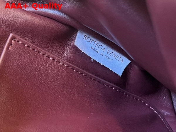 Bottega Veneta Puffer Cross Body Bag in Burgundy Calfskin Replica