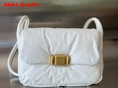 Bottega Veneta Puffer Cross Body Bag in White Calfskin Replica