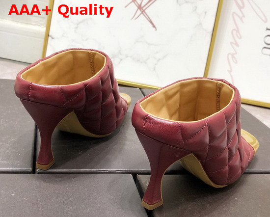 Bottega Veneta Quilted Leather Mules with a Metal Toe Cap Rabosello Replica