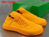 Bottega Veneta Ripple Orange Tech Knit Lace Up Sneakers Replica