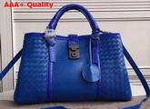 Bottega Veneta Roma Bag in Blue Nappa Ayers Details Replica