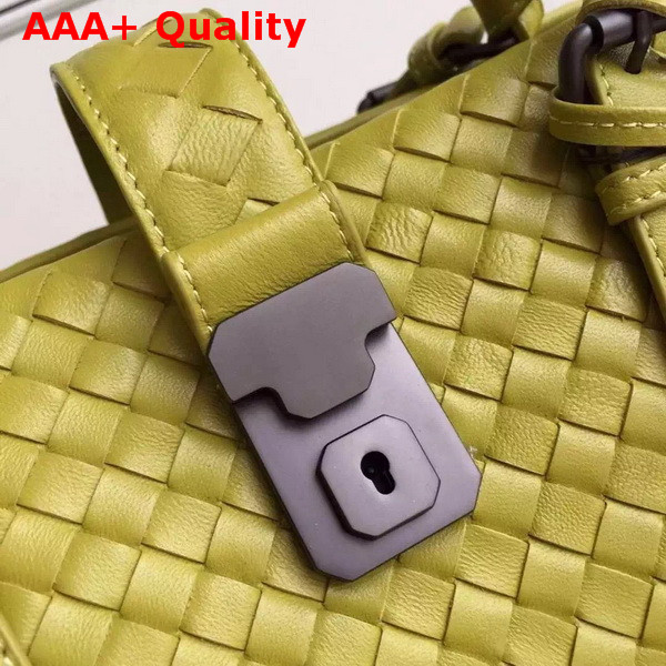 Bottega Veneta Roma Bag in Yellow Intrecciato Calf Replica