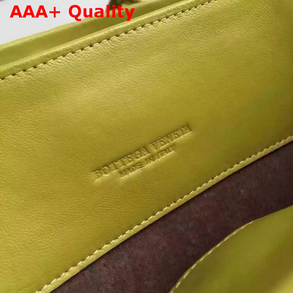 Bottega Veneta Roma Bag in Yellow Intrecciato Calf Replica