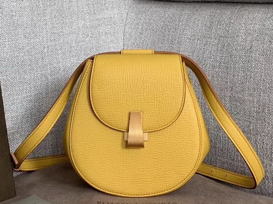 Bottega Veneta Rounded Belt Bag in Palmellato Butterscotch