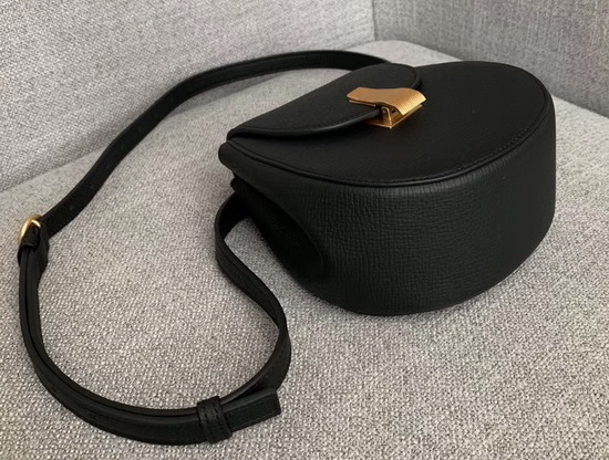 Bottega Veneta Rounded Belt Bag in Palmellato Nero Wood