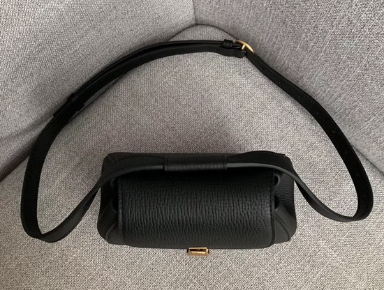 Bottega Veneta Rounded Belt Bag in Palmellato Nero Wood