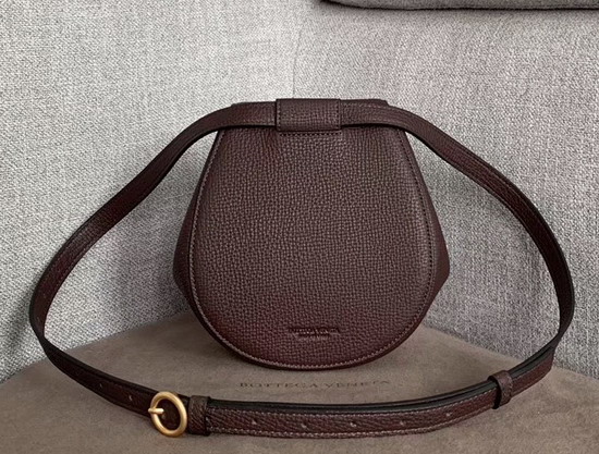 Bottega Veneta Rounded Belt Bag in Palmellato Oxblood Wood