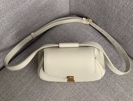 Bottega Veneta Rounded Belt Bag in Palmellato White