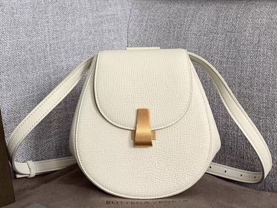 Bottega Veneta Rounded Belt Bag in Palmellato White