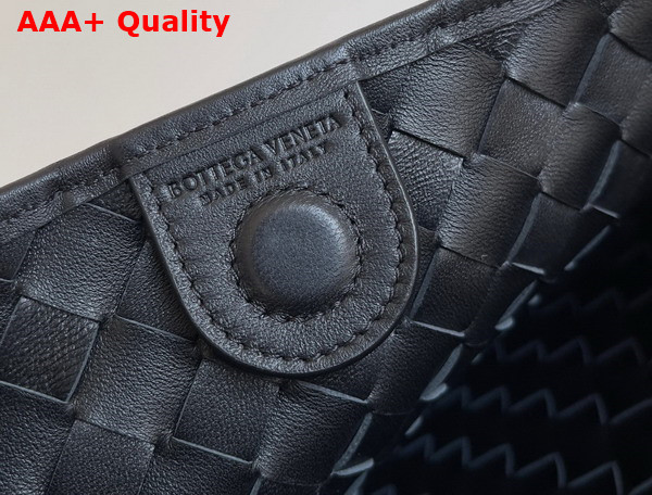 Bottega Veneta Sardine Bag in Black Intrecciato Leather Replica