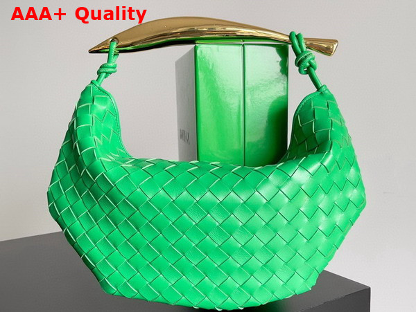 Bottega Veneta Sardine Bag in Parakeet Intrecciato Leather Replica